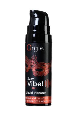 Гель для массажа Orgie Sexy Vibe Hot с разогревающим и вибрирующим эффектом, 15 мл